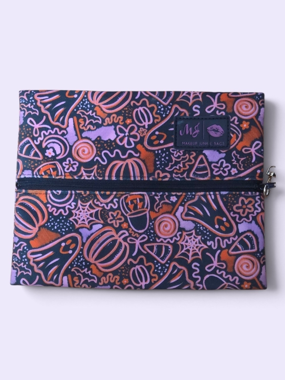 Makeup Junkie Bags Purple & Orange Patterned Tablet Sleeve